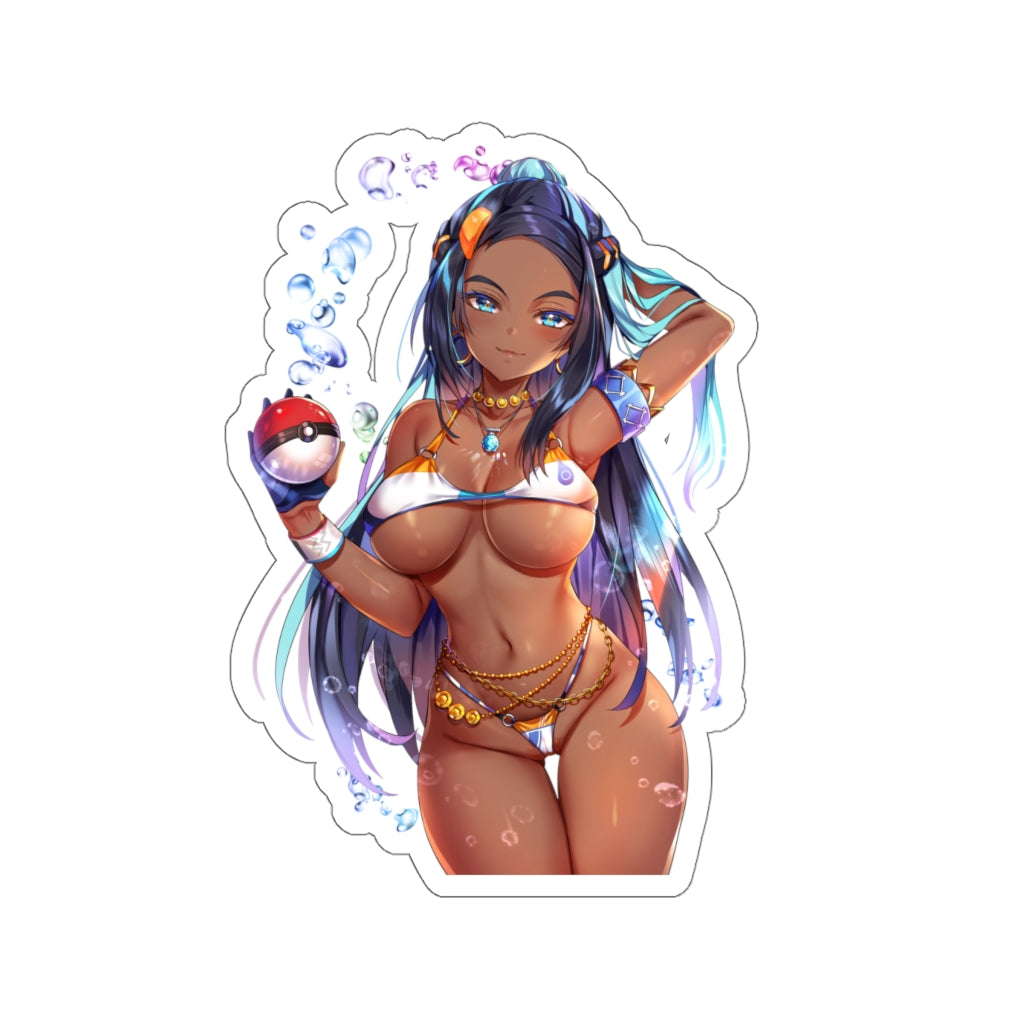 Sexy Bikini Nessa Pokemon Trainer Waterproof Sticker - Ecchi Vinyl Decal