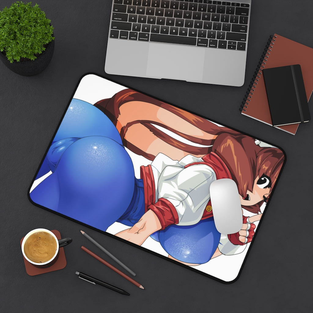 Big Butt Makihara Arina Waku Waku 7 Desk Mat - Non Slip Mousepad