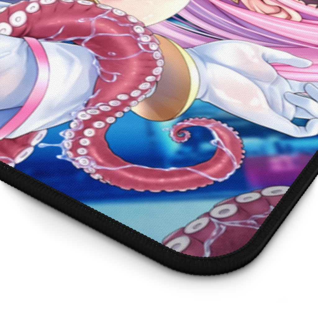 Aigan Tenshi Cheery Pink Hentai Tentacles Desk Mat - Non Slip Mousepad