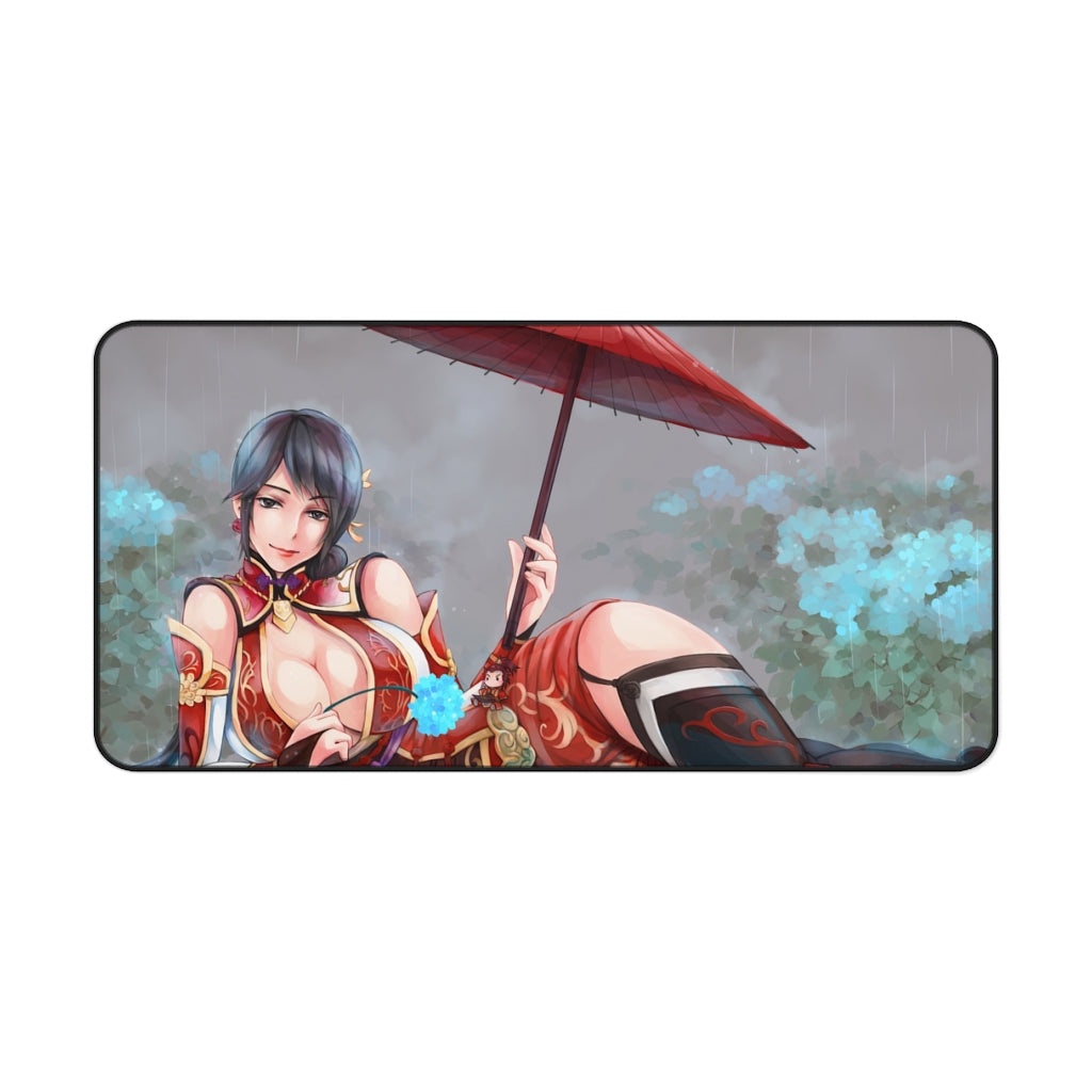 Dynasty Warriors Lian Shi Umbrella Desk Mat - Non Slip Musou Gaming Mousepad