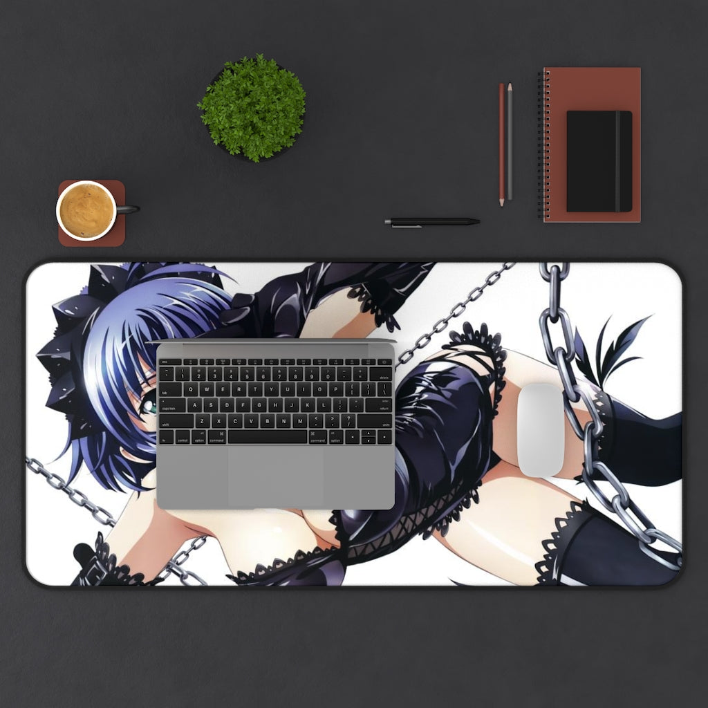 Ikkitousen Sexy Mousepad - Leather Lu Meng Desk Mat - Ecchi Playmat