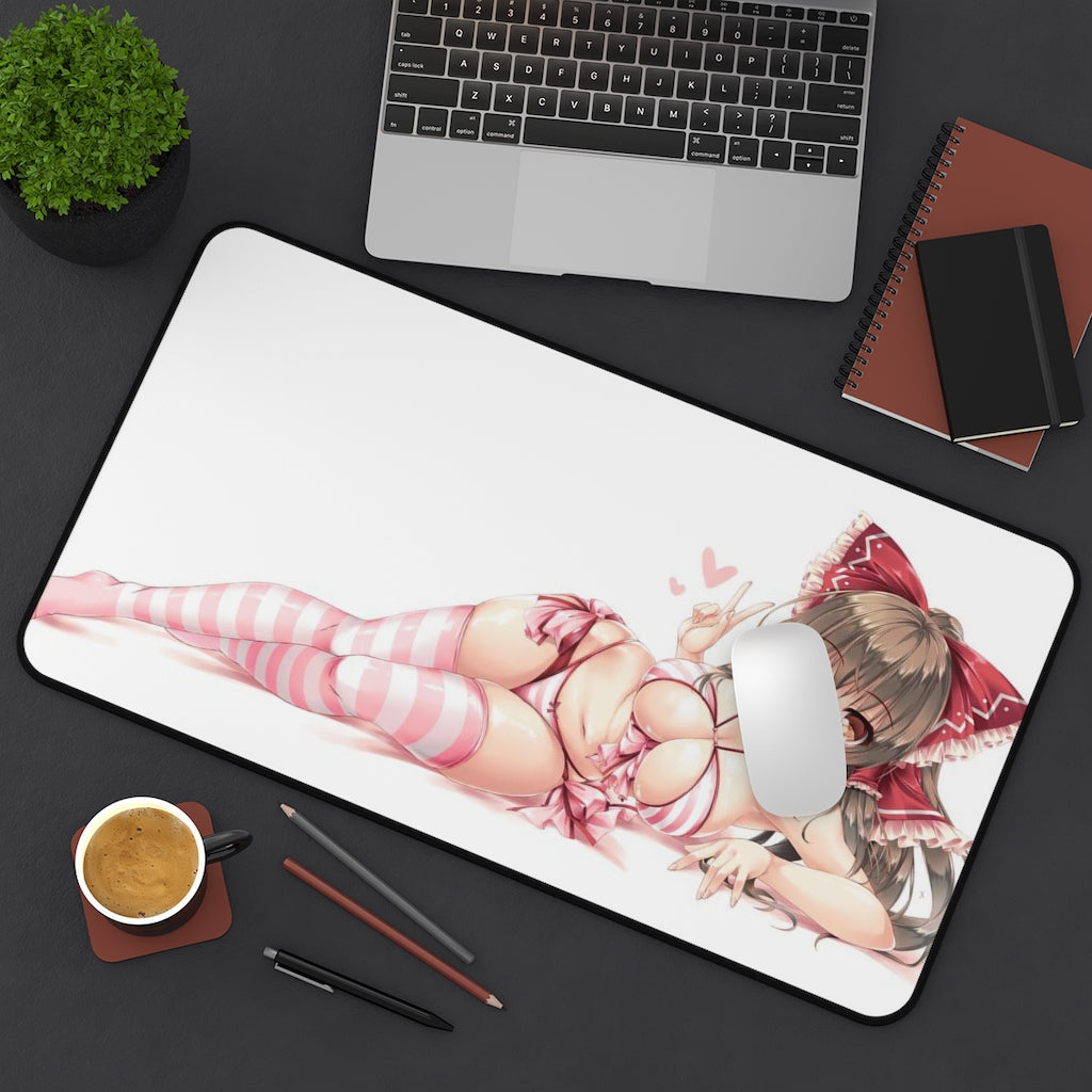 Touhou Sexy Mousepad - Cute Hakurei Reimu Desk Mat - Ecchi Playmat