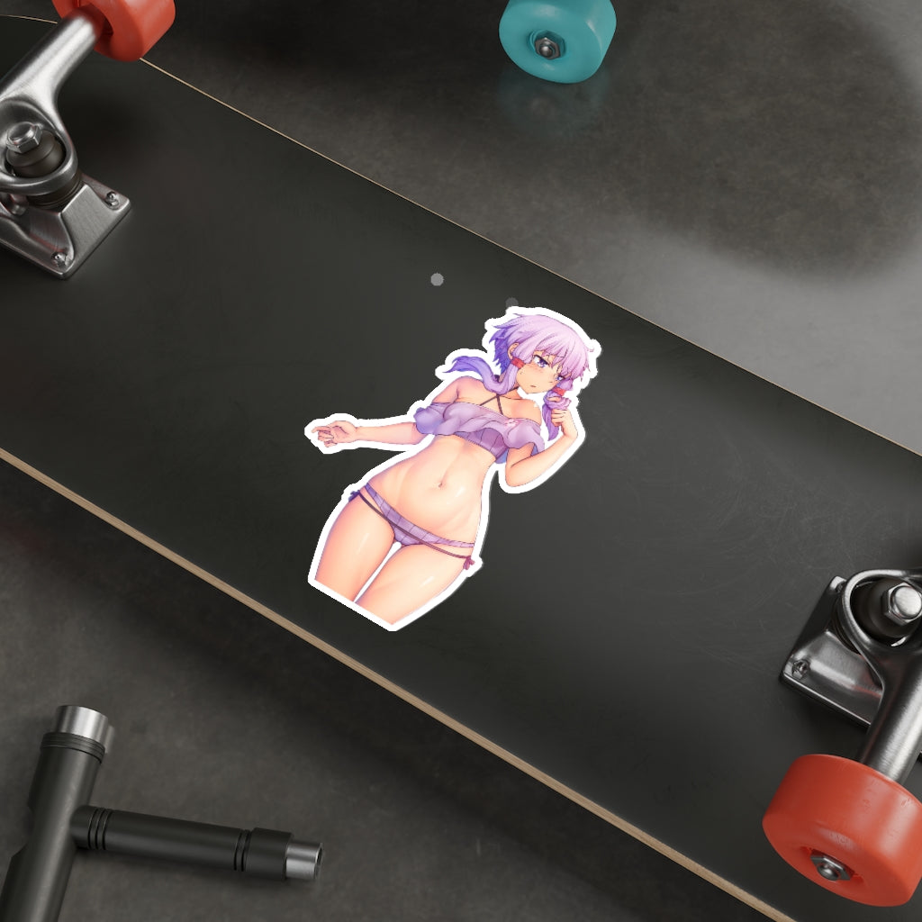 Yuzuki Yukari Vocaloid Waterproof Sticker - Ecchi Vinyl Decal