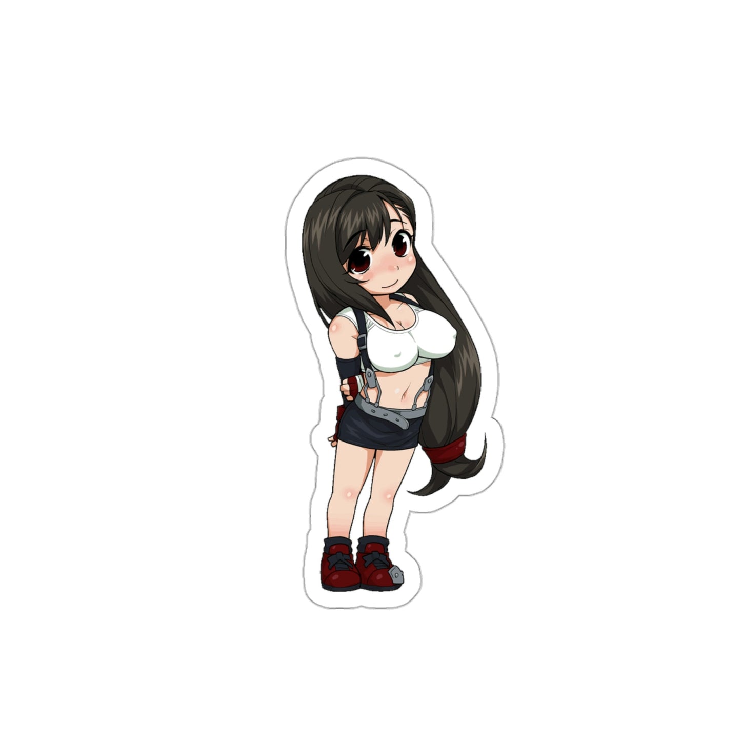 Chibi Sexy Tifa Lockhart Final Fantasy 7 Waterproof Sticker - Weatherproof Vinyl Car Decal