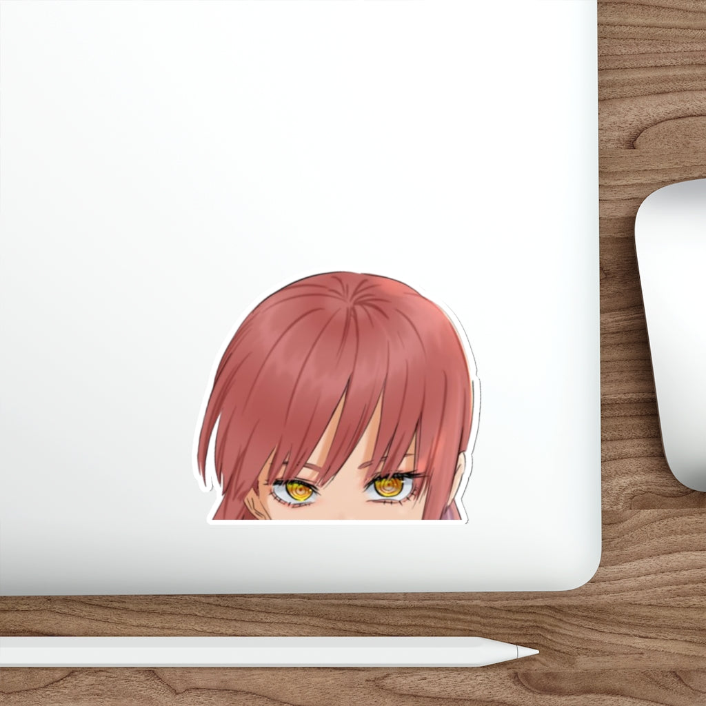 Chainsaw Man Makima Peeker Waterproof Sticker - Ecchi Vinyl Decal