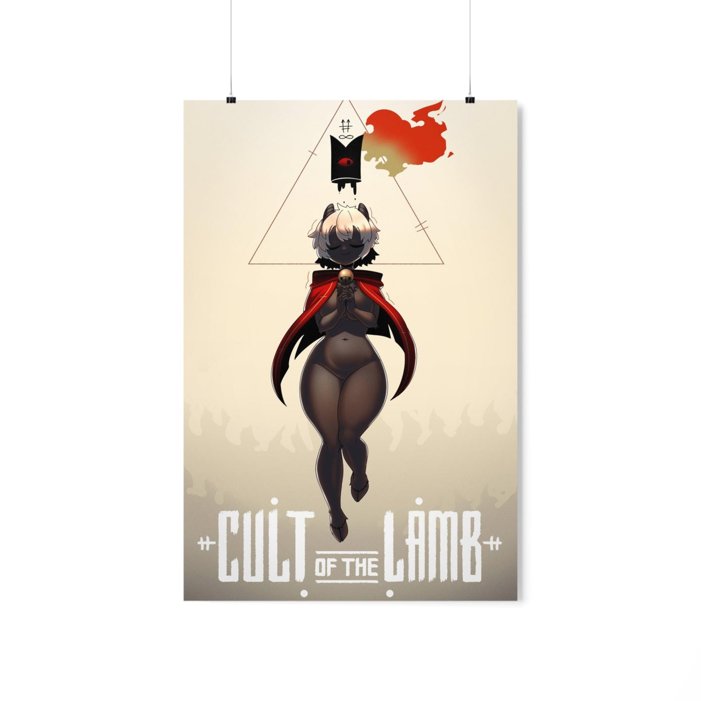 Cult of the Lamb Poster - Ecchi Waifu Parody Gaming Decor Wall Art - Premium Matte Vertical Poster