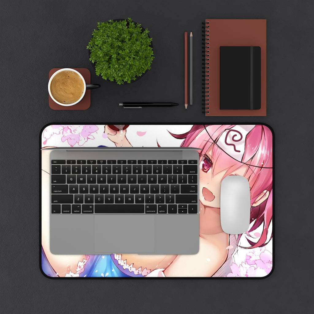 Touhou Sexy Mousepad - Sake Boobs Yuyuko Desk Mat - Ecchi Playmat