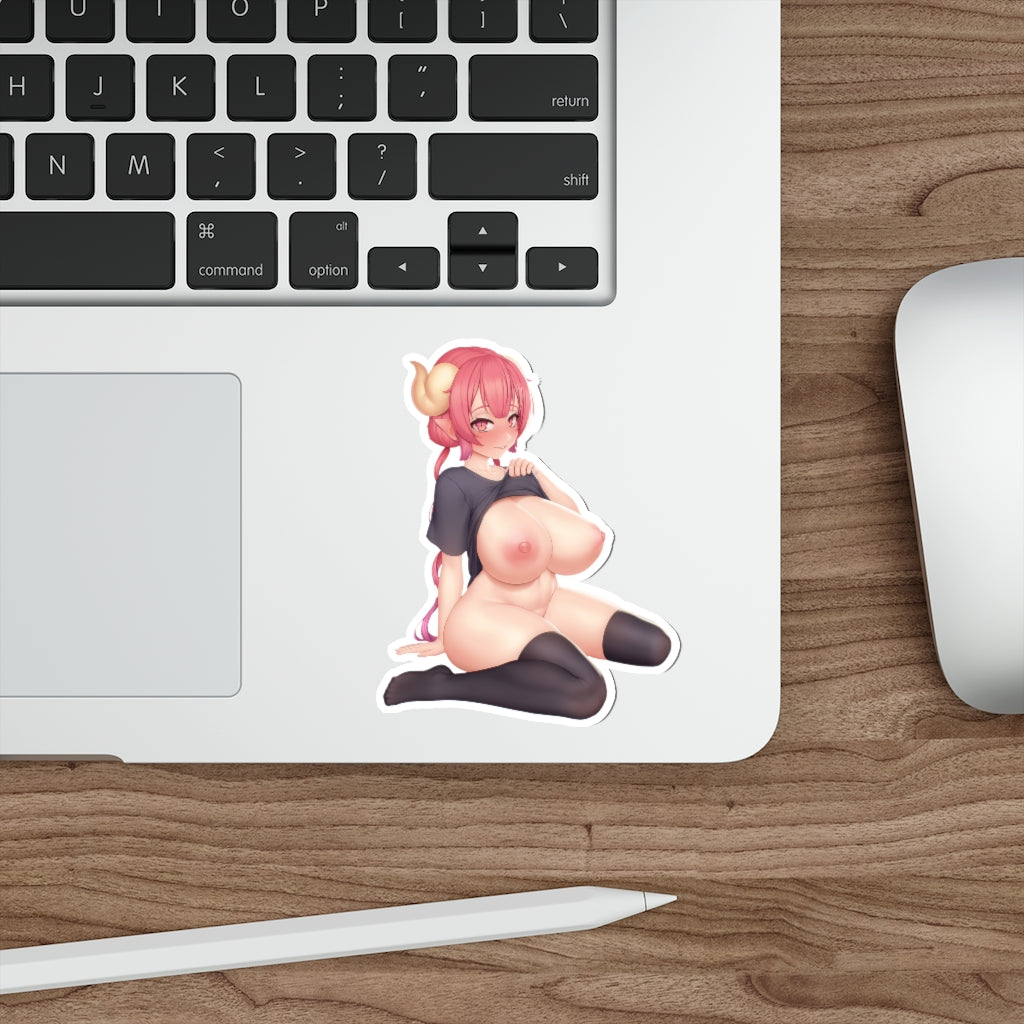 Huge Nude Tits Ilulu Dragon Maid Waterproof Sticker - Ecchi Vinyl Decal