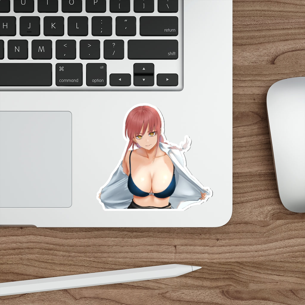 Chainsaw Man Makima Boobs Out Waterproof Sticker - Ecchi Vinyl Decal