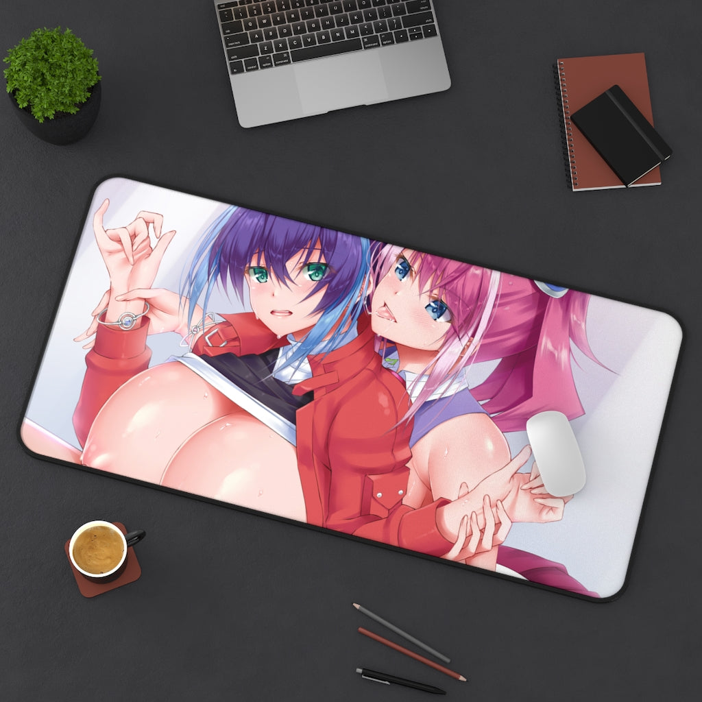 Hiiragi Yuzu and Serena Yugioh Boobs Play Desk Mat - Sexy Anime Girls Mousepad - Gaming Playmat