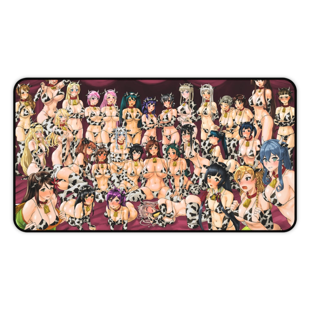 Kantai Collection Mousepad - Cow Girls Large Desk Mat - Gaming Playmat