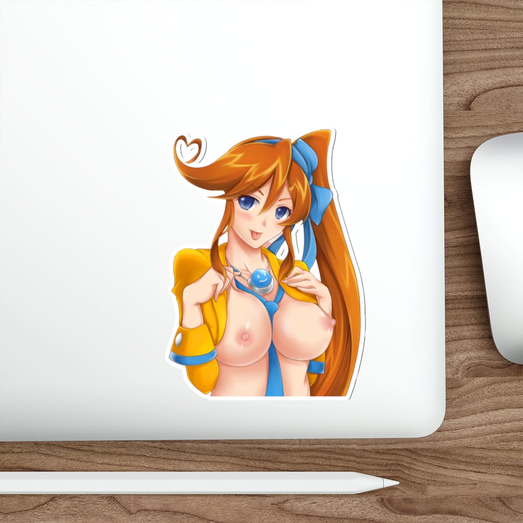 Ace Attorney Waifu Athena Cykes Nude Boobs Waterproof Sticker -  Ecchi Vinyl Decal