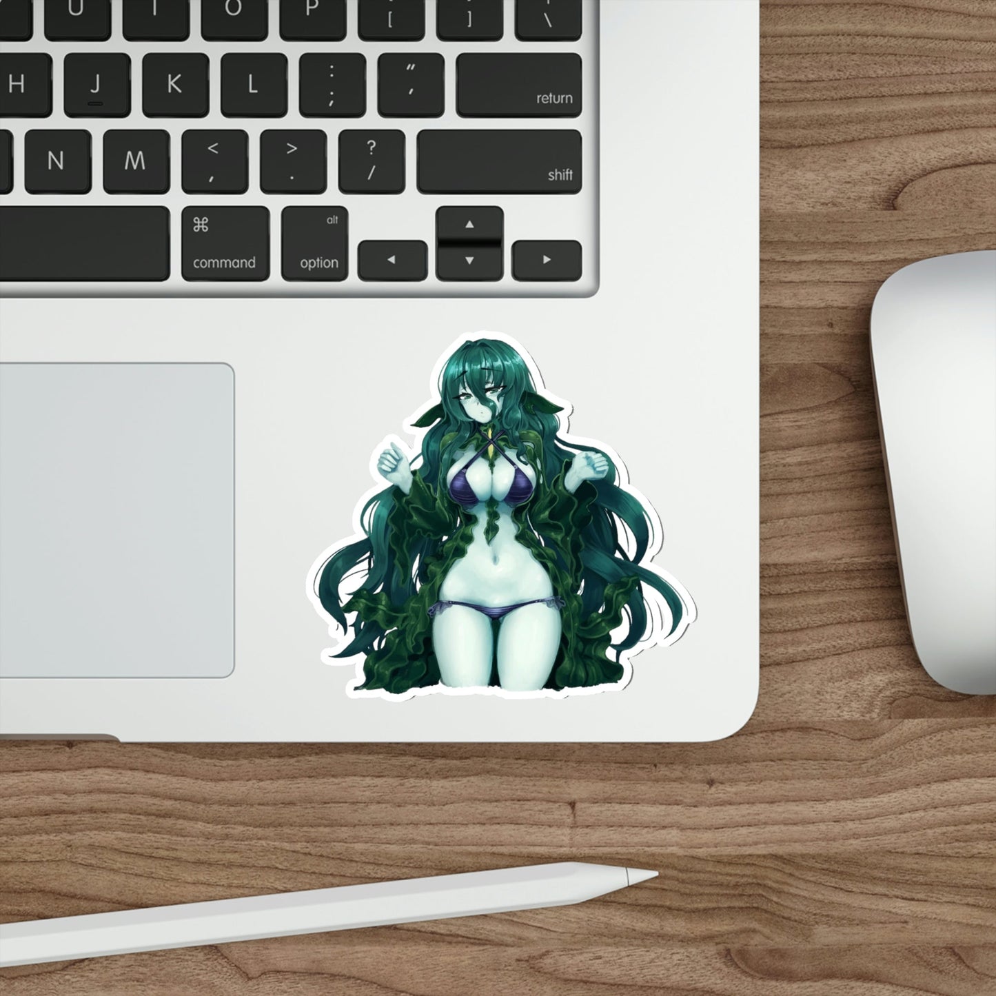 Sexy Flow Kelp Monster Girl Encyclopedia Waterproof Sticker - Weatherproof Vinyl Car Decal