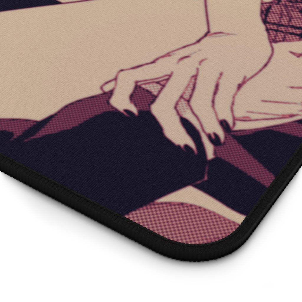 Danganronpa Sexy Mousepad - Junko Enoshima And Izuru Kamukura Desk Mat - Ecchi Gaming Playmat