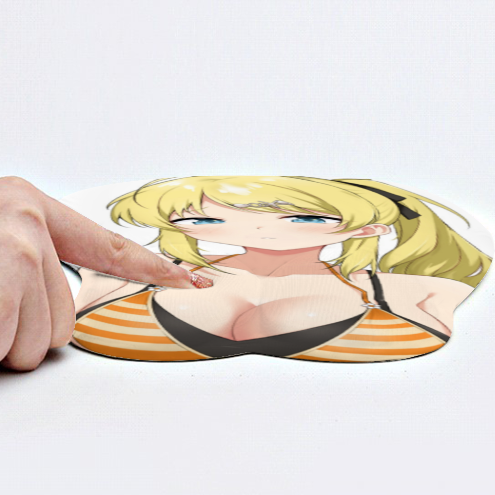 Anime 3D Boobs mousepad with Wrist Rest | Sexy Oppai Mouse pad for PC | Oppai mousepad with wrist support