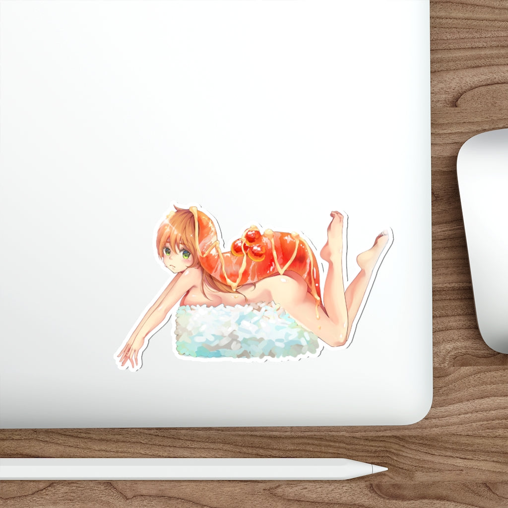 Sexy Sushi Waifu Waterproof Sticker - Ecchi Vinyl Decal