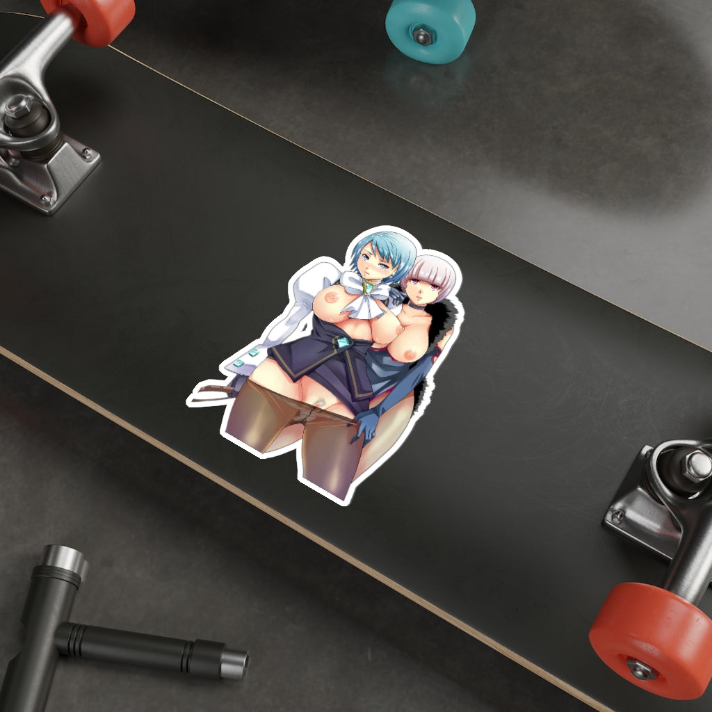 Hentai Ace Attorney Franziska von Karma and Shih-na Waterproof Sticker -  Ecchi Vinyl Decal