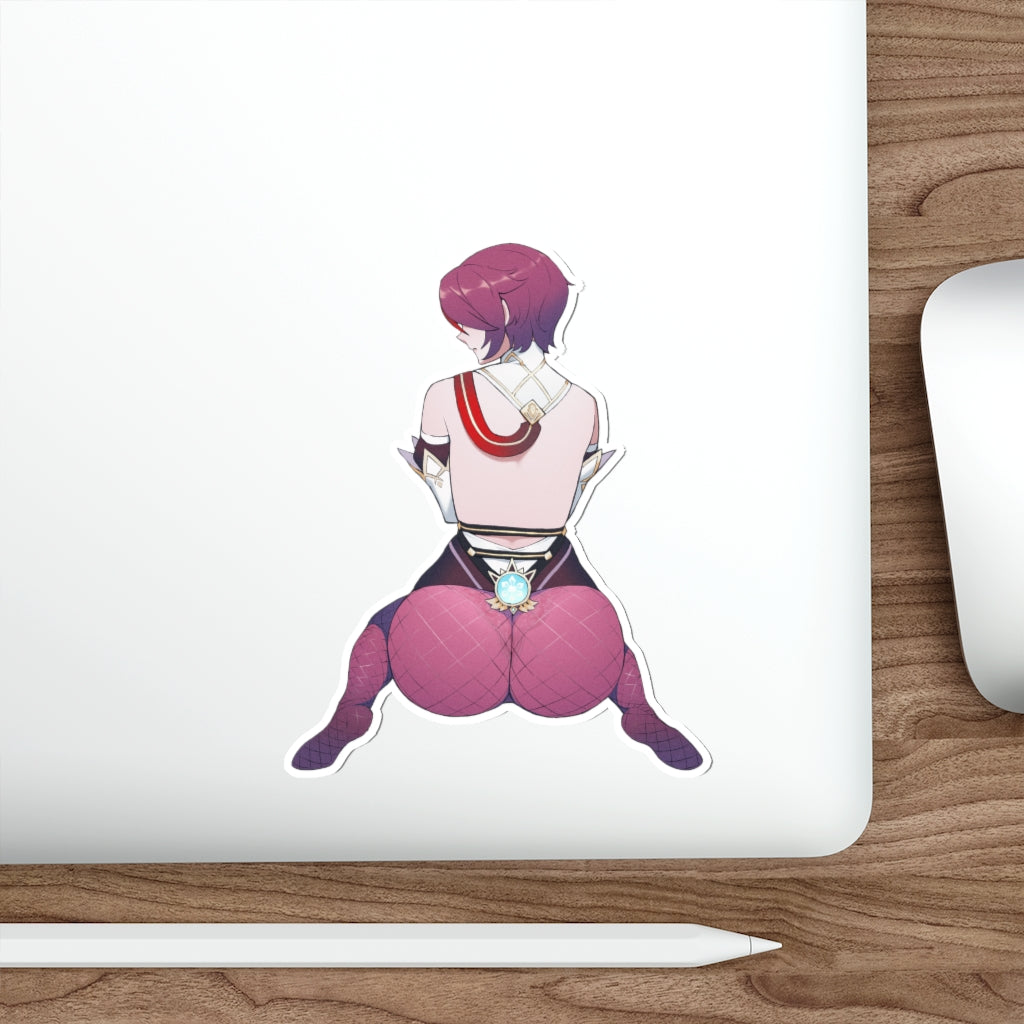 Big Butt Rosaria Genshin Impact Waterproof Sticker - Ecchi Vinyl Decal