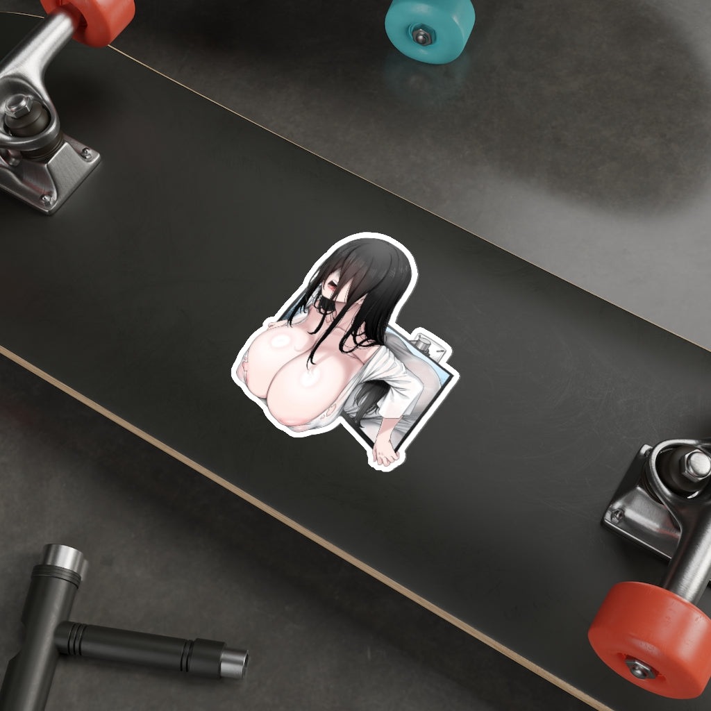 Thick Boobs Sadako Waterproof Sticker - Ecchi Vinyl Decal