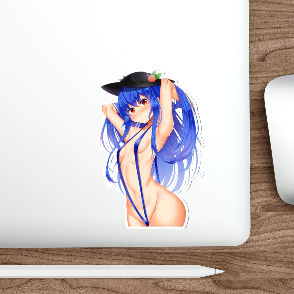 Sexy Bikini Hinanawi Tenshi Touhou Waterproof Sticker - Ecchi Vinyl Decal