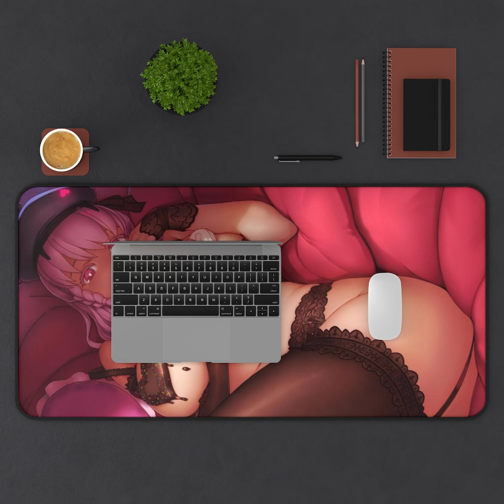 Punishing Gray Raven Sexy Mousepad - Thick Dessert Boobs Ella Ecchi Desk Mat - Naughty Playmat