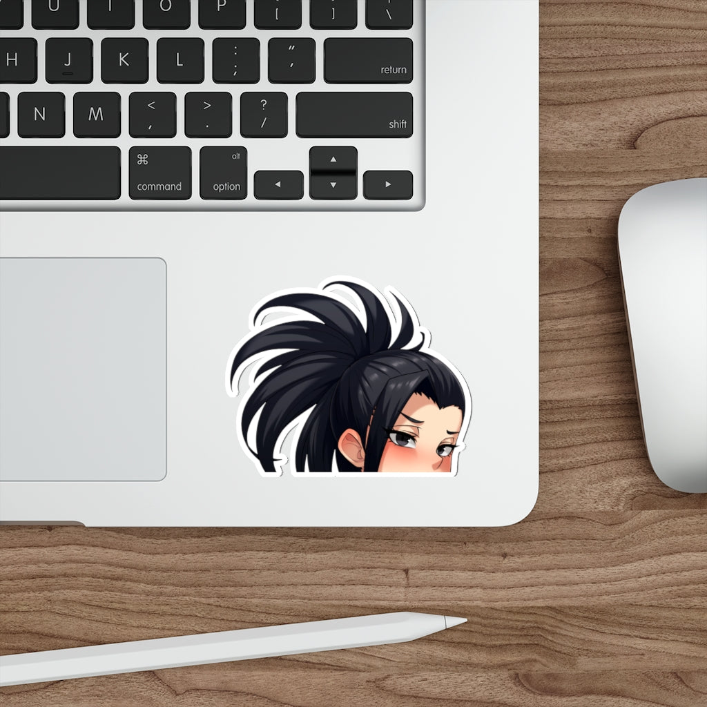 Momo Yaoyorasu Peeker My Hero Academia Sticker - Anime Peeker Car Decal