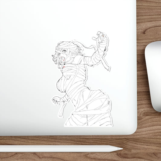 Sexy Mummy Waifu Waterproof Sticker - Halloween Ecchi Vinyl Decal