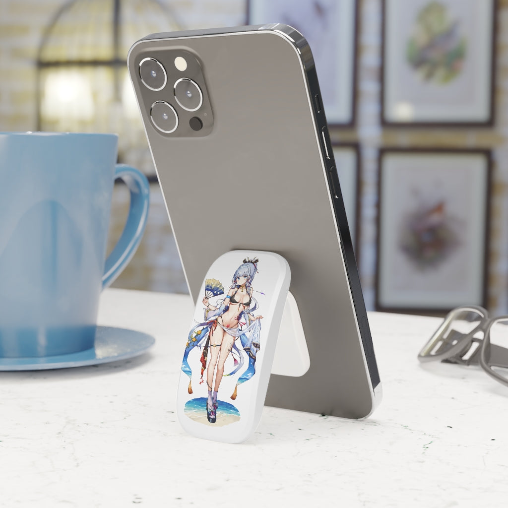 Ecchi Phone Grip - Genshin Impact Ayaka Cell Phone Stand - Phone Click-On Grip