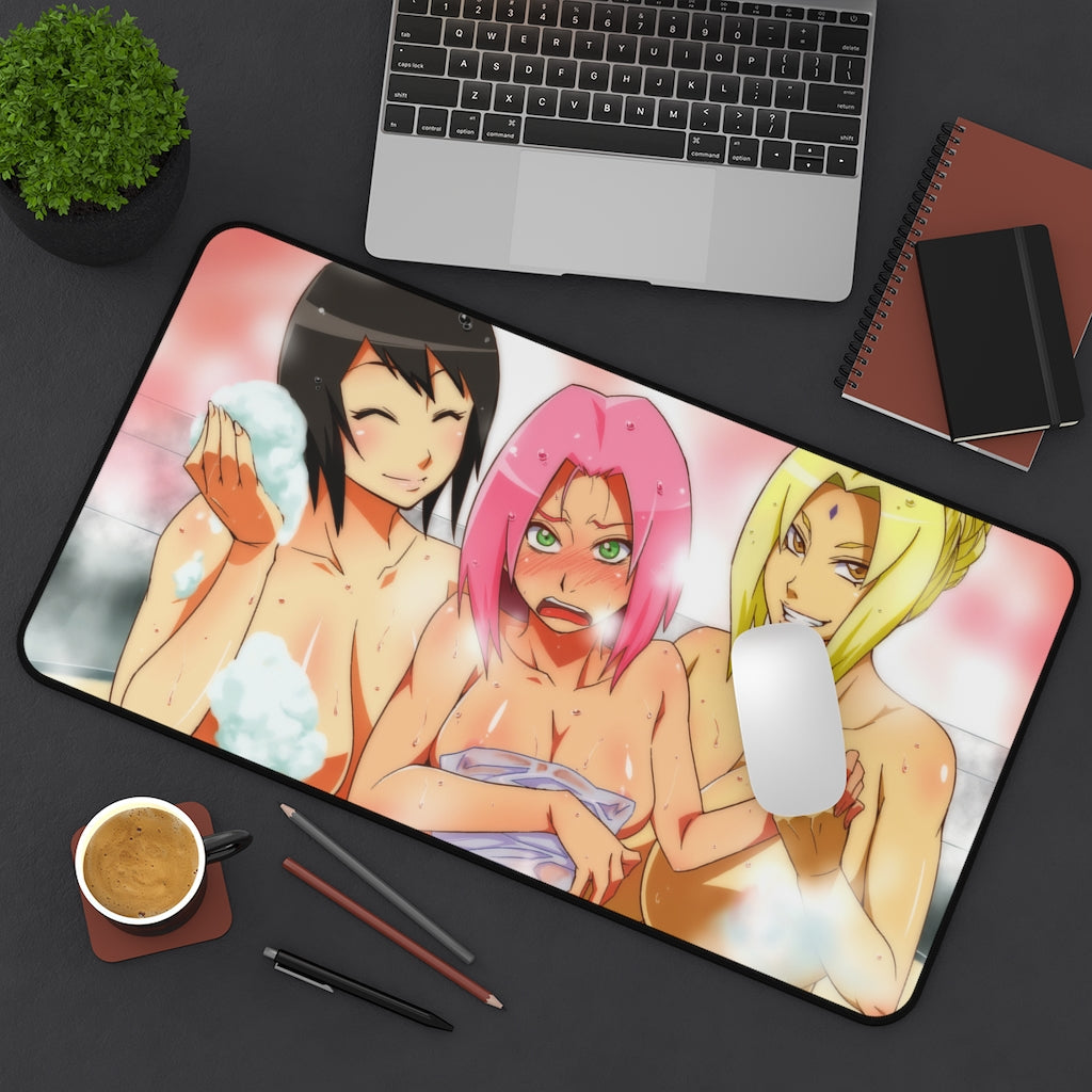 Sakura Tsunade and Shizune Naruto Onsen Mousepad - Gaming Playmat