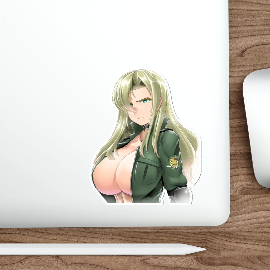 Autocollant imperméable Metal Gear Solid Big Boobs Sniper Wolf - Autocollant en vinyle Ecchi