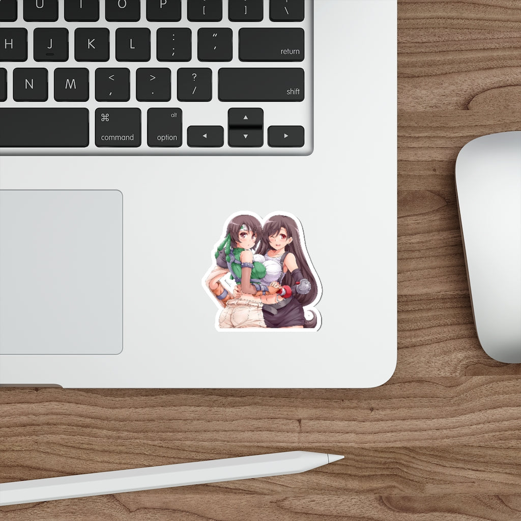 Tifa Lockhart and Yuffie Kisaragi Waifus Waterproof Sticker - Ecchi Vinyl Decal