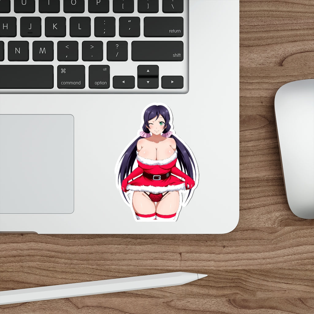 Sexy Christmas Panties Toujou Nozomi Love Live Waterproof Sticker - Ecchi Vinyl Decal