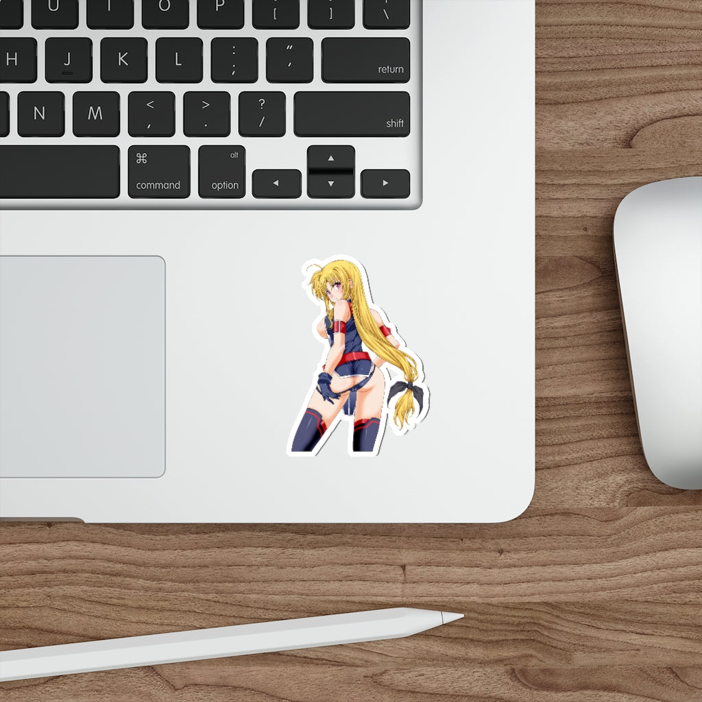 Sexy Fate Testarossa Magical Girl Lyrical Nanoha Waterproof Sticker - Ecchi Vinyl Decal