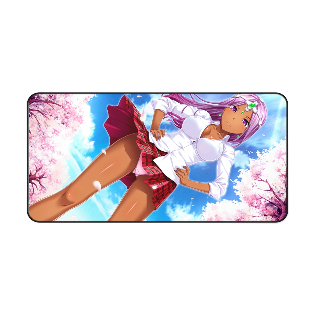 Dragon Quest Sexy Maya School Girl Uniform Desk Mat - Non Slip RPG Gaming Mousepad