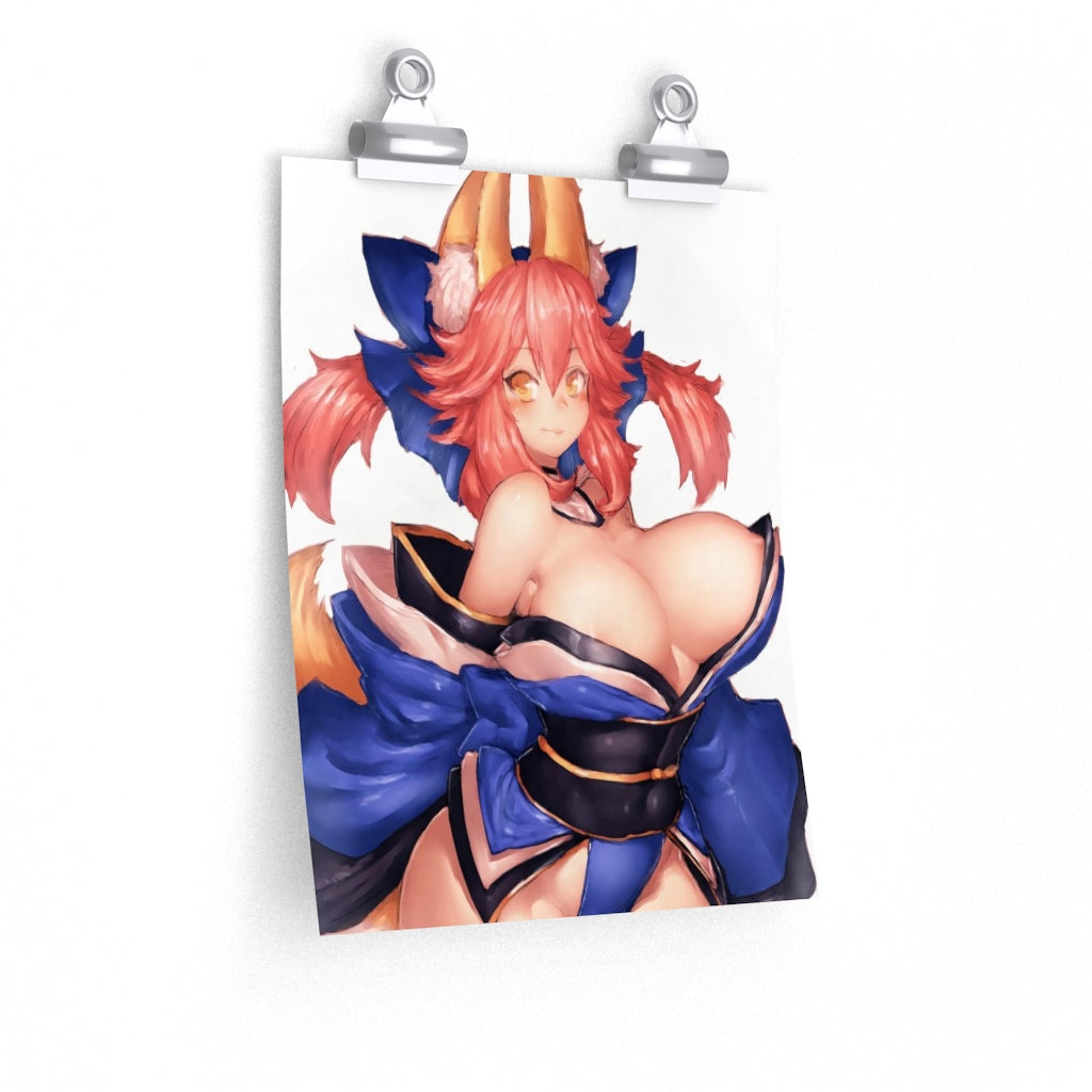 Tamamo No Mae Fate Grand Order Poster - Lewd Premium Matte Vertical Poster - Adult Wall Art