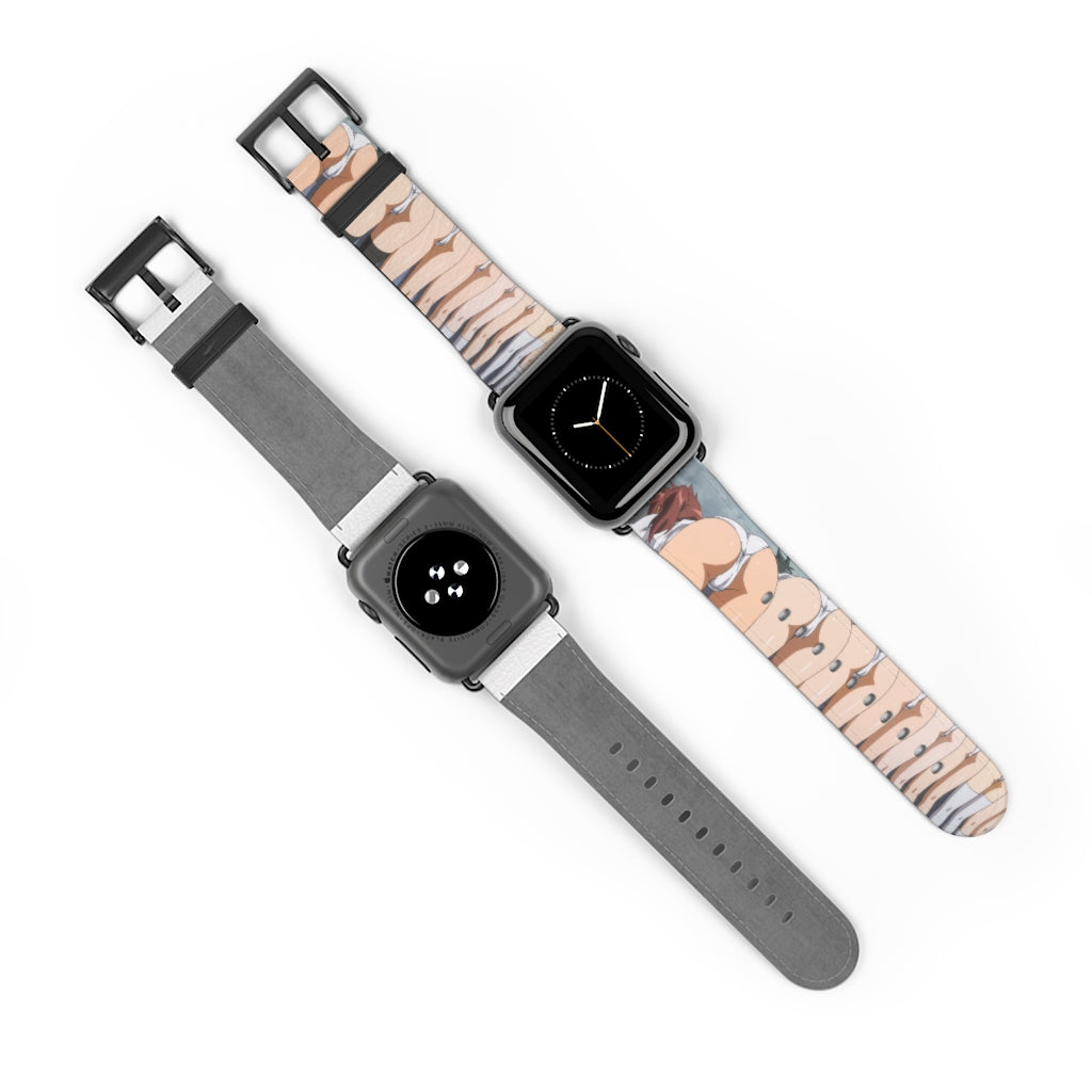 Apple Watch Band 38 mm and 42 mm - Pantsu Butts Lewd Leather Apple Watch Band