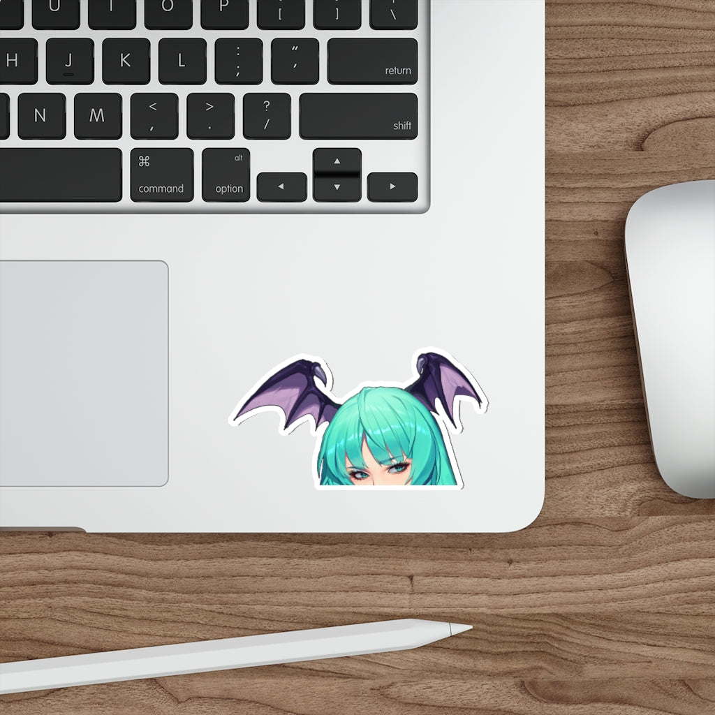 Morrigan Peeker - Anime Peeker Waterproof Sticker - Ecchi Vinyl Decal