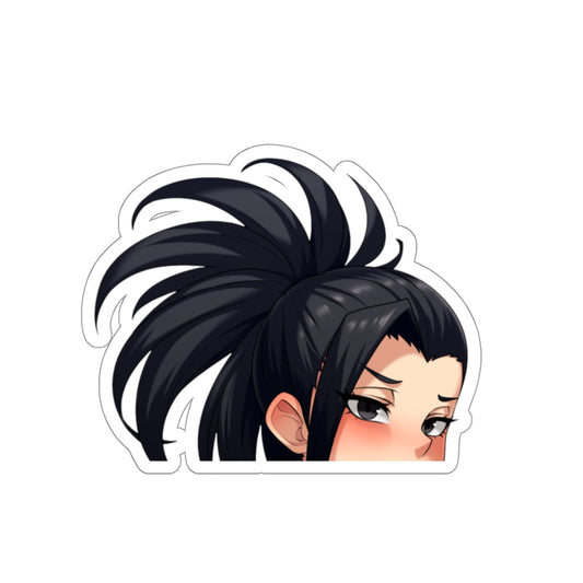 Momo Yaoyorasu Peeker My Hero Academia Sticker - Anime Peeker Car Decal