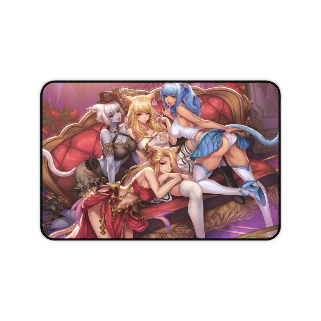 Final Fantasy 14 Mousepad - Ecchi Miqo'Te Large Desk Mat - MTG Playmat