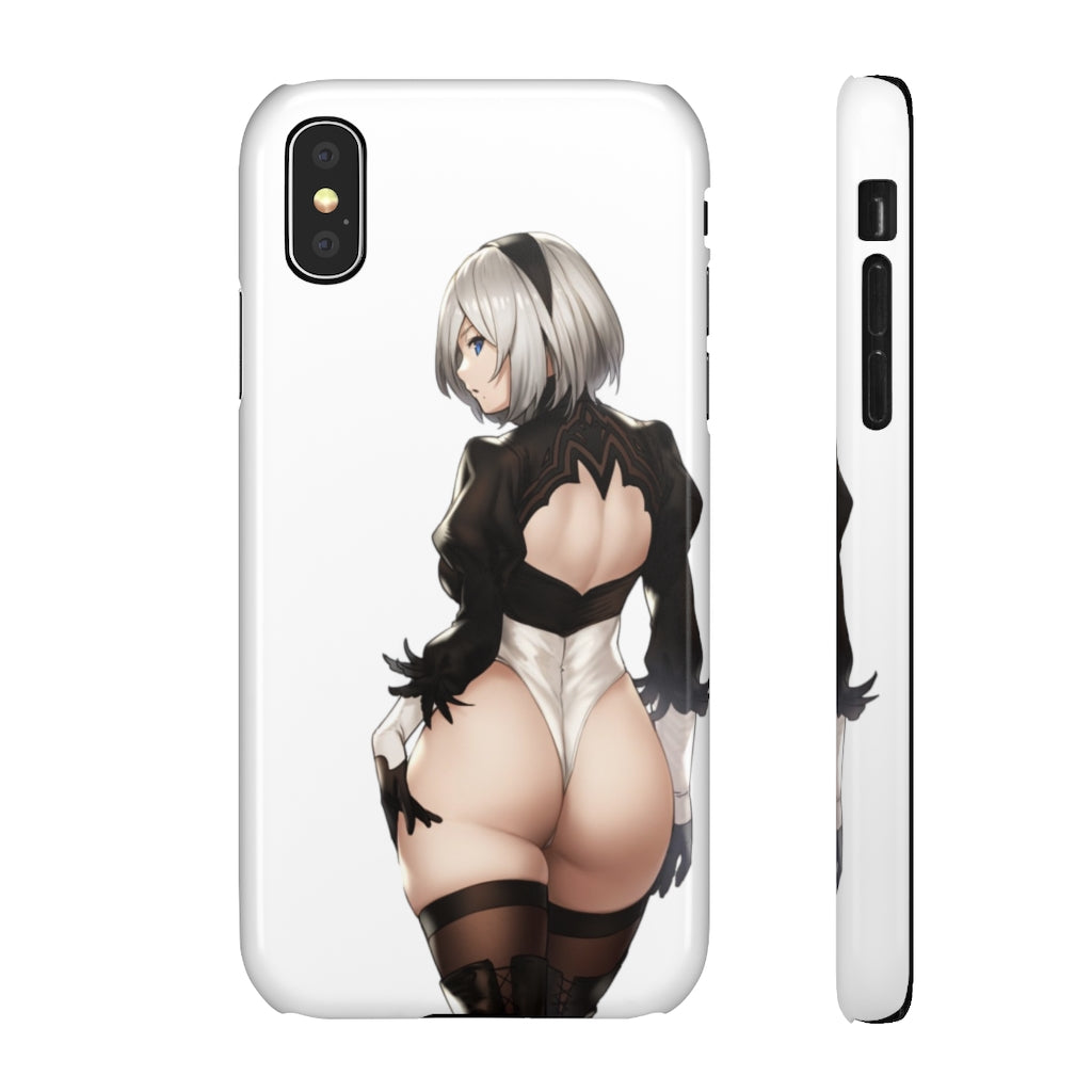 2B Anime Phone Case - Nier Automata Kawaii Aesthetic Snap Case