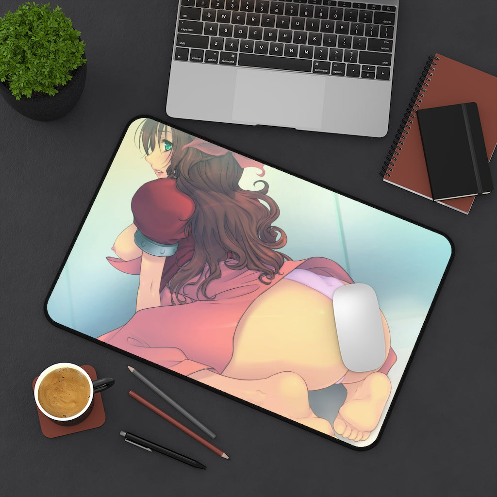 Final Fantasy 7 Aerith Sexy Thick Butt Desk Mat - Non Slip Mousepad