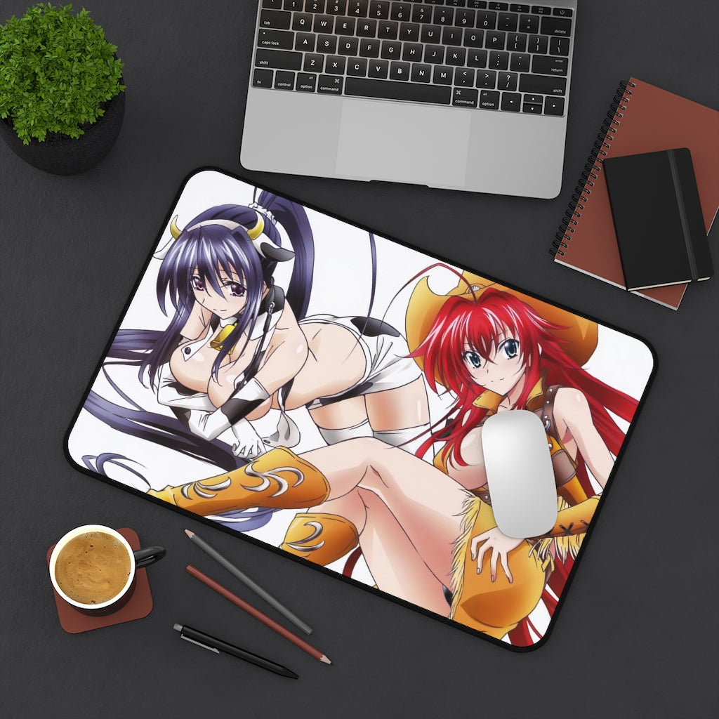 High School Dxd Sexy Mousepad - Cowboyrias Gremory And Cow Girl Akeno Himejima Ecchi Desk Mat - Highschool Dxd Playmat