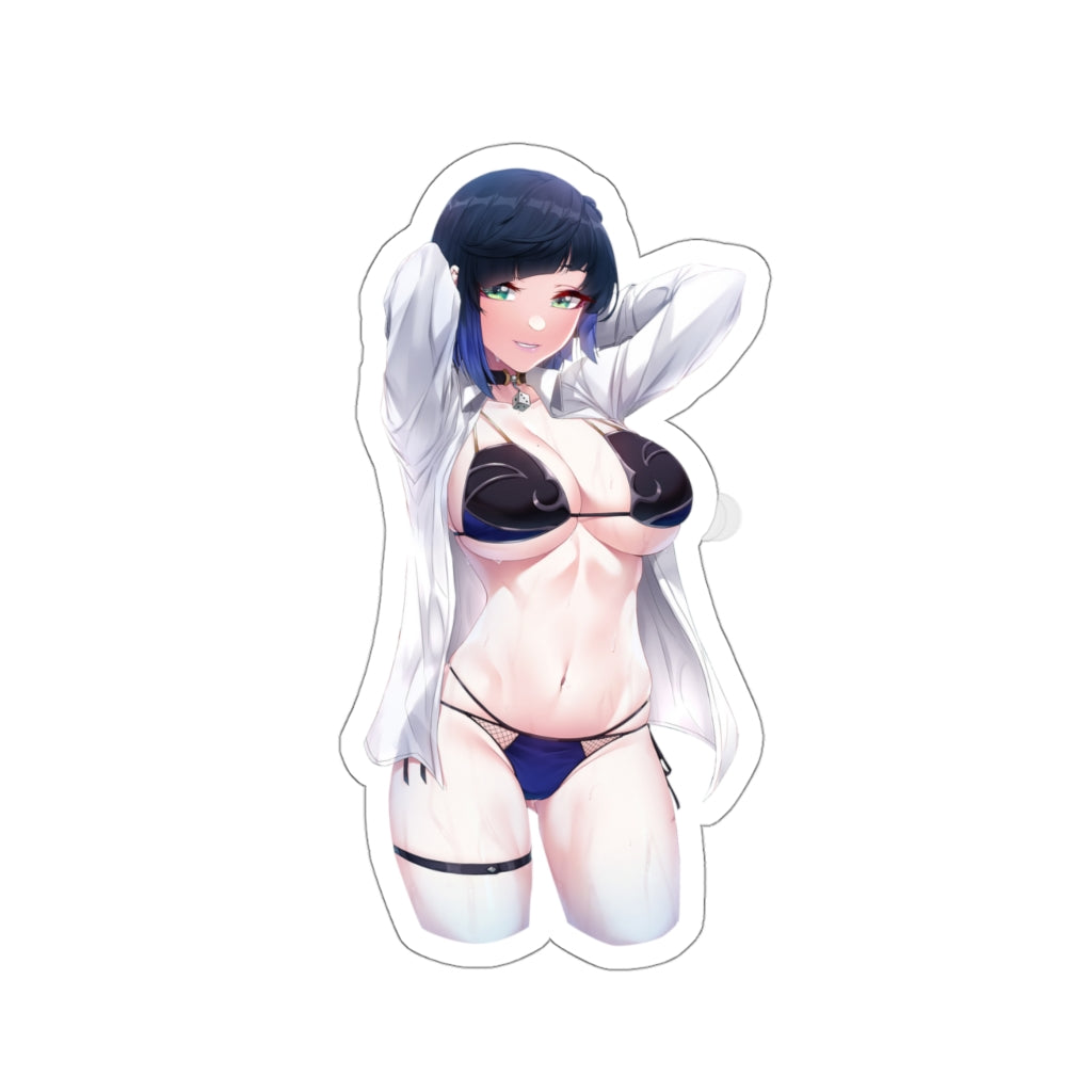 Sexy Boobs Yelan Genshin Impact Waterproof Sticker - Ecchi Vinyl Decal