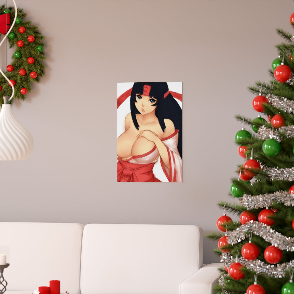 Affiche Musha Miko Tomoe Queen's Blade - Affiche verticale mate de qualité supérieure obscène - Art mural pour adulte