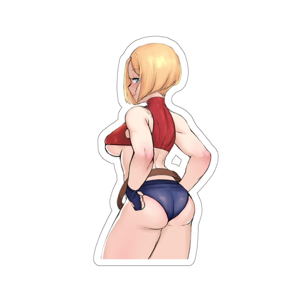 KOF Thick Blue Mary Waterproof Sticker - Ecchi Vinyl Decal