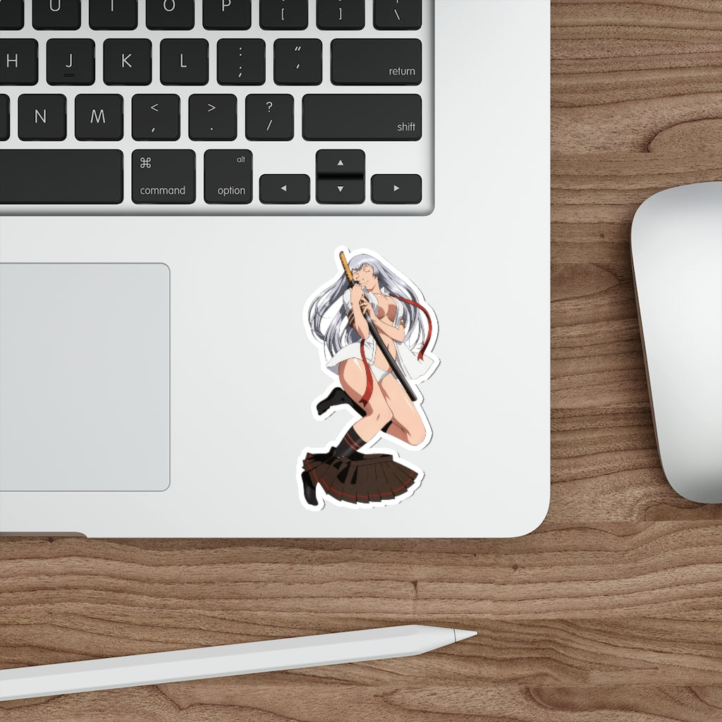 Ikkitousen Undressed Sexy Shiryuu Waterproof Sticker - Ecchi Vinyl Decal