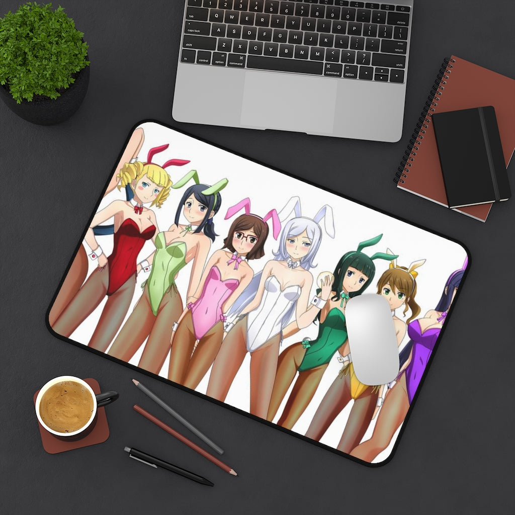 Gundam Mousepad - Bunny Waifus Desk Mat - Large Ecchi Mouse Pad