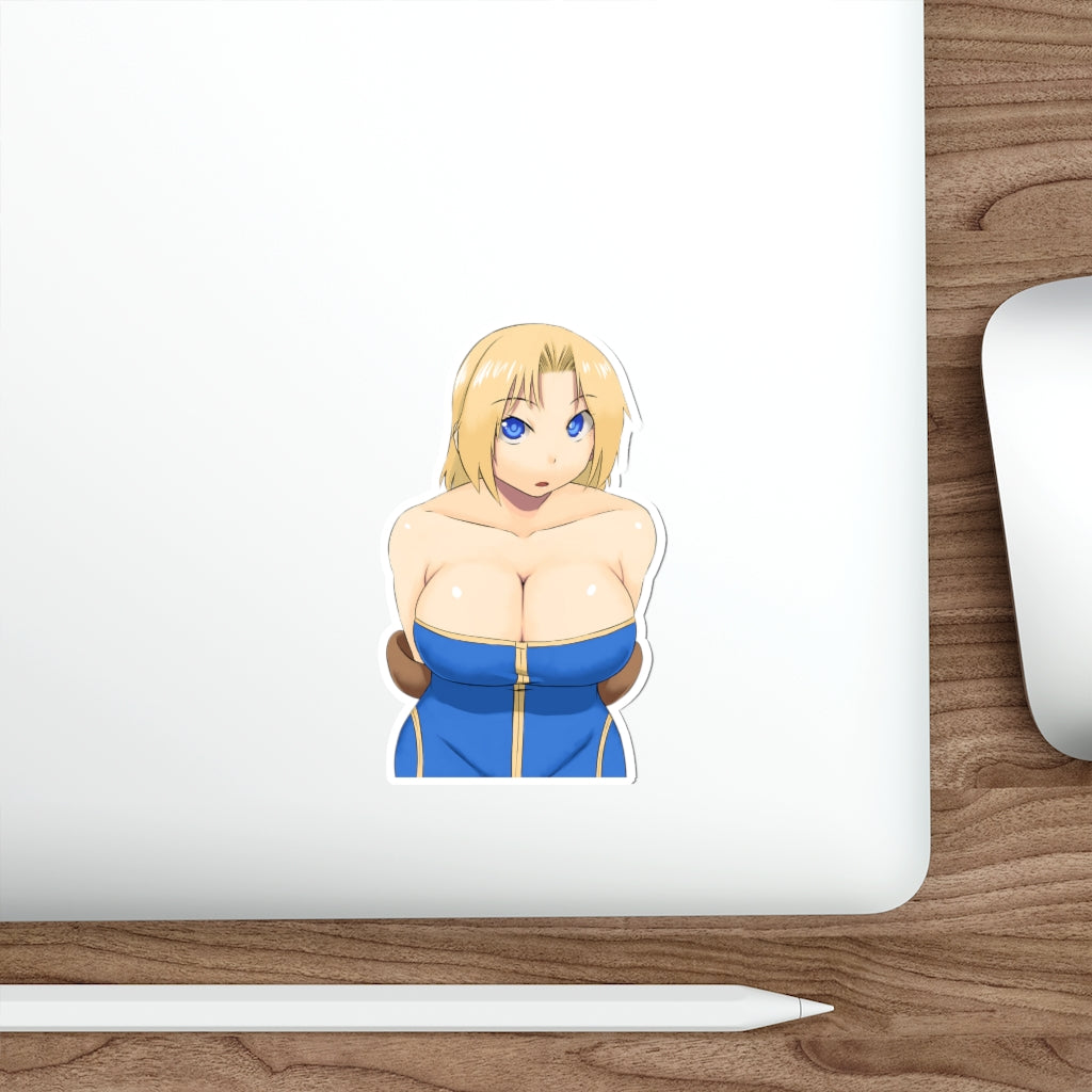 Final Fantasy Tactics Big Boobs Monk Waterproof Sticker - Ecchi Vinyl Decal