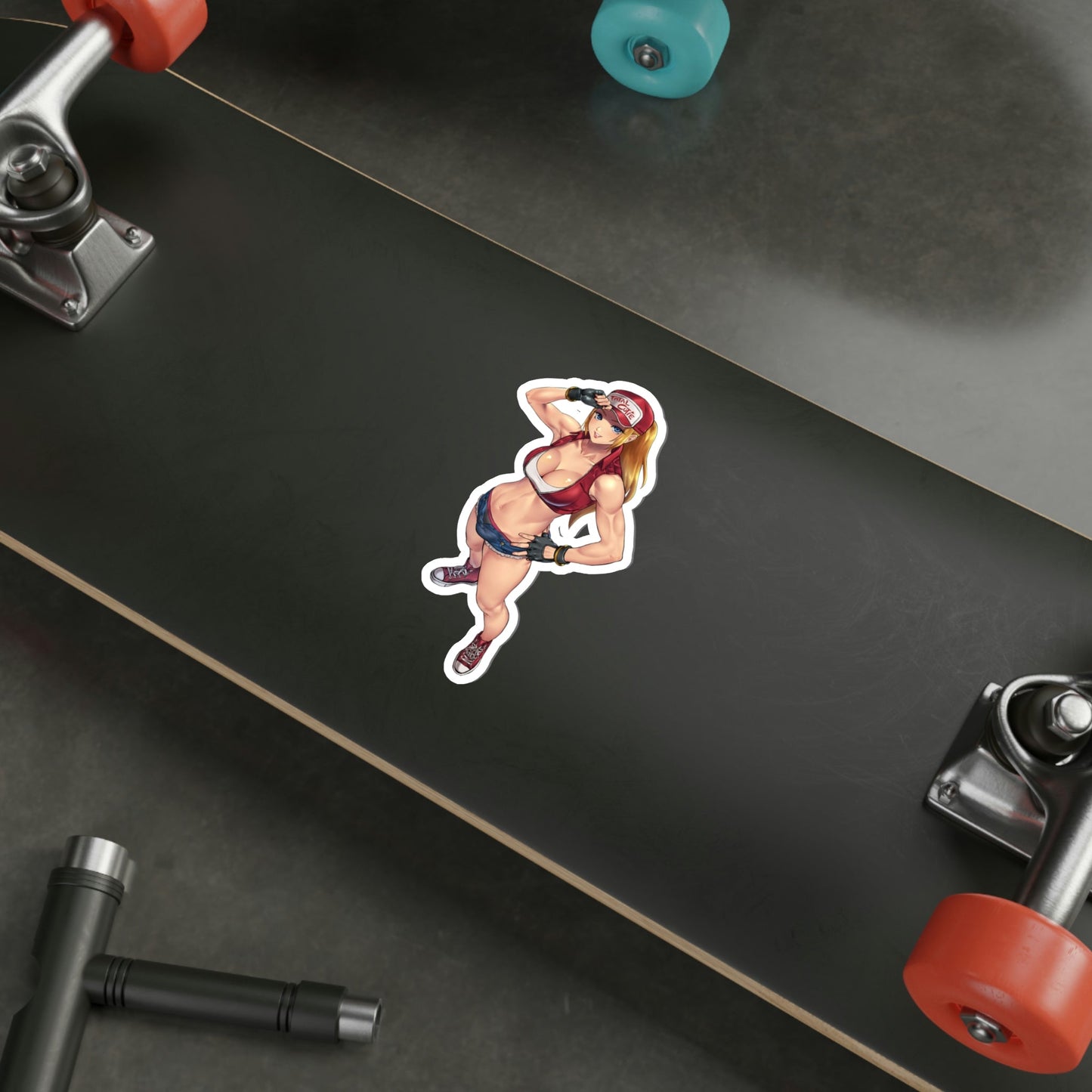 Female Terry Bogard Sexy Waifu King of Fighters Waterproof Sticker - Weatherproof Vinyl Car Decal