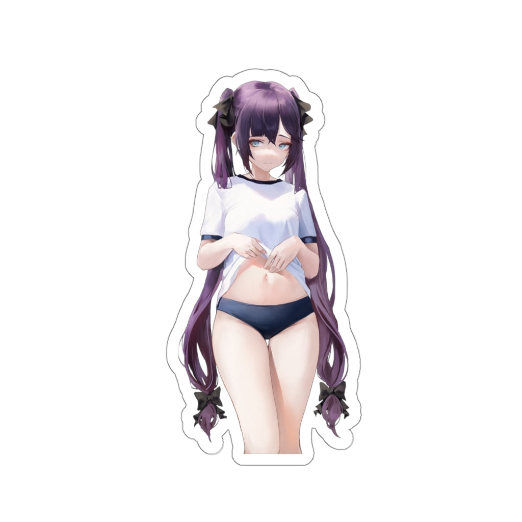 Sexy Gym Uniform Mona Genshin Impact Waterproof Sticker - Ecchi Vinyl Decal